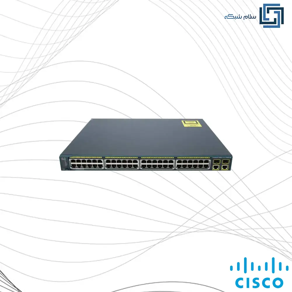 Cisco_C2960_1 سوییچ شبکه 48 پورت سیسکو مدل Cisco WS-C2960-48PST-L